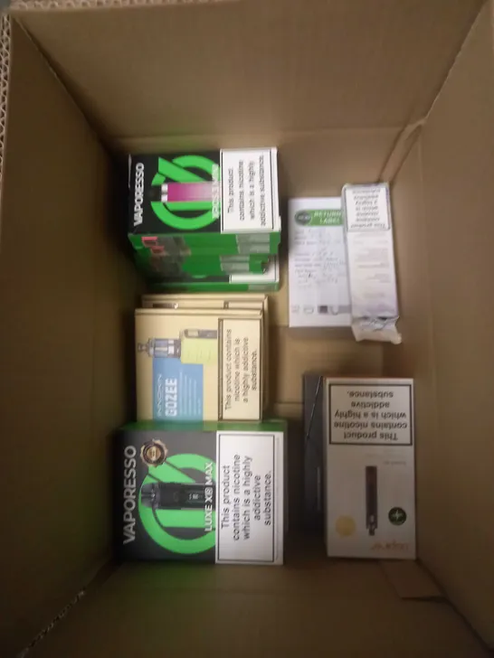 APPROXIMATELY 20 BOXED E-CIGARETTES TO INCLUDE OXVA, VOOPOO, ASPIRE ETC 