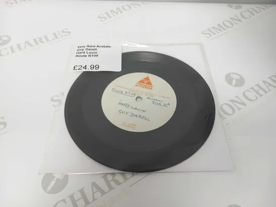 3 VERY RARE ACETATE VINYL 7” SINGLES TO INCLUDE. GUY DARELL, ARNOLD MARTIN & MORROW ETC.