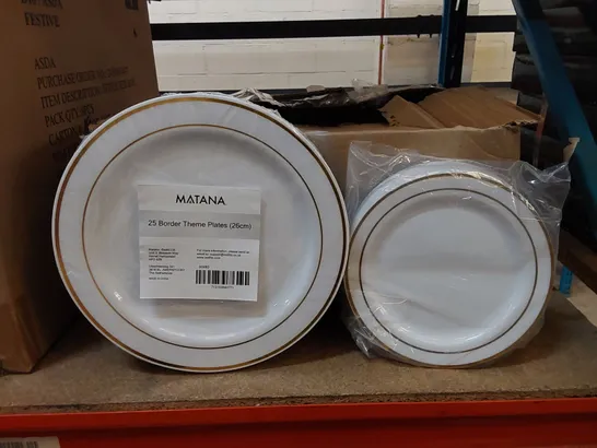 BOXED SET OF MATANA PLATES AND SIDE PLATES 