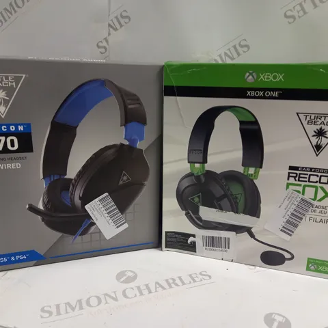 APPROXIMATELY 22 BOXED TURTLE BEACH HEADSETS T OINCLUDE RECON 50X, RECON 70, ETC