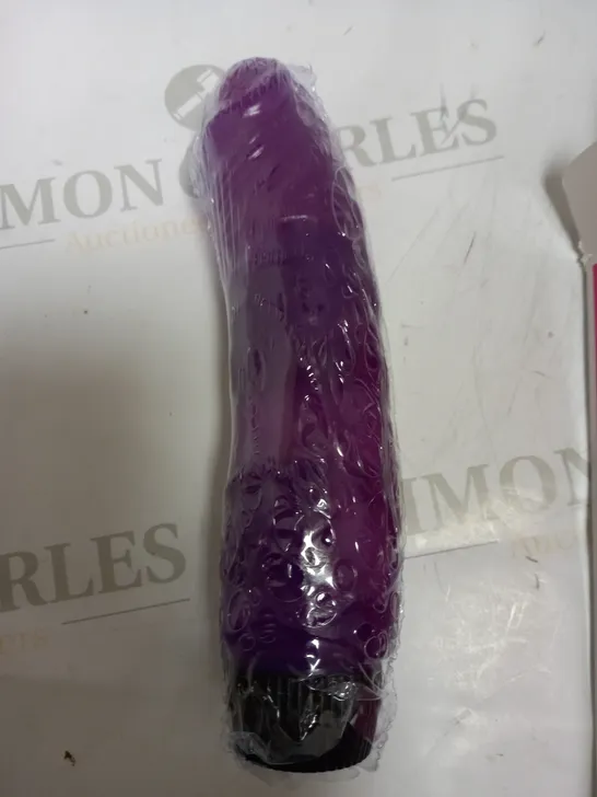 BOXED LOVEHONEY BASICS PURPLE CLASSIC REALISTIC DILDO VIBRATOR