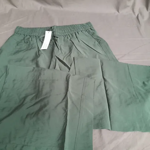 NOBODYS CHILS SOFT GREEN MELODY TROUSERS - UK 14