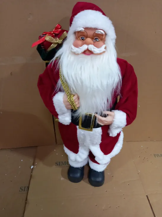 FESTIVE PRE LIT SANTA TRADITIONAL 63CM 