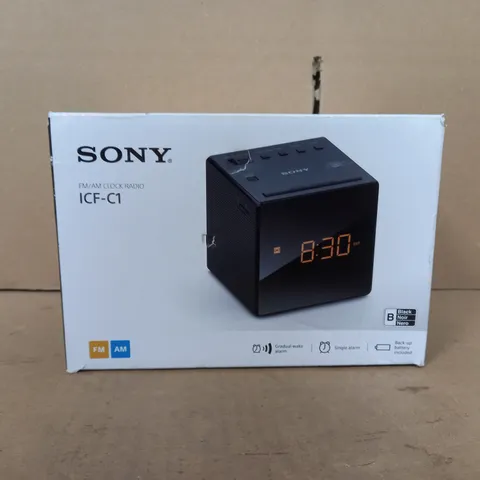 BOXED SONY ICF-C1FM/AM CLOCK ALARM 