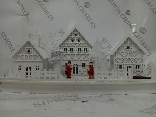 WHITE WOOD LIT VILLAGE SCENE RRP £34.99