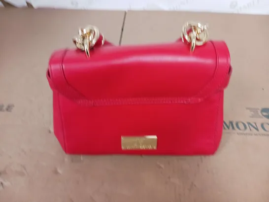 JULIAN MCDONALD RED LEATHER HANDBAG