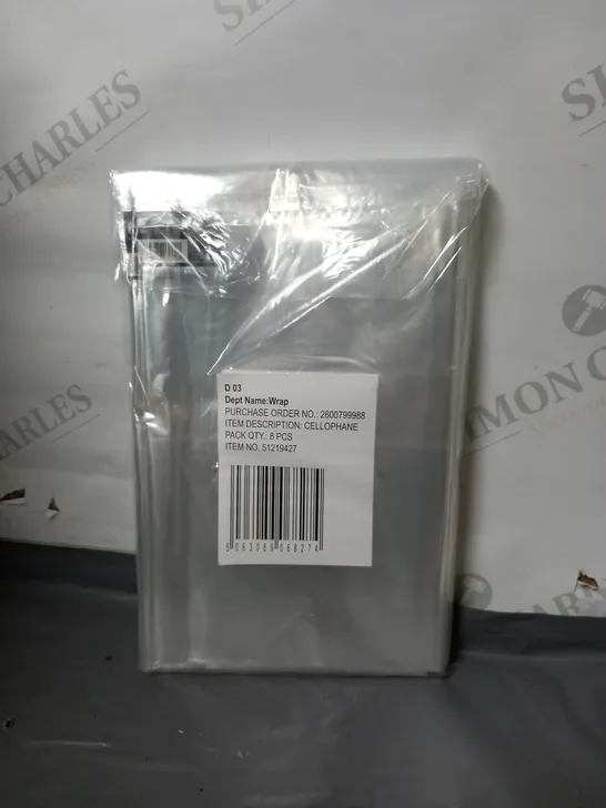 APPROXIMATELY 45 8-PACK OF CELLOPHANE 2-METRE SHEET