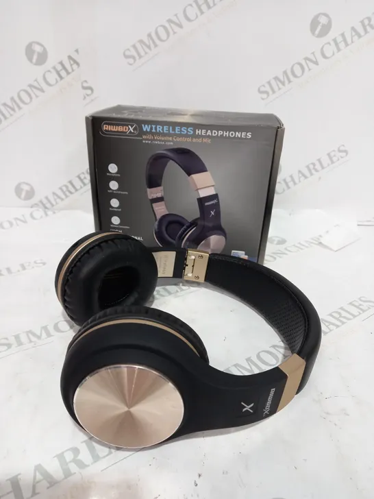 BOXED XBT-80 BLUETOOTH WIRELESS HEADPHONES VOLUME CONTROL AND MIC