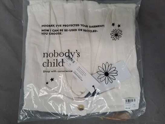 NOBODY'S CHILD CLAUDIA ROMPER IN CREAM UK SIZE 10