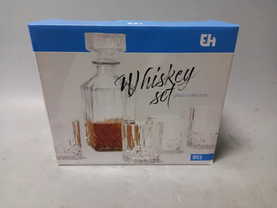 BRAND NEW BOXED 5-PIECE WHISKY SET