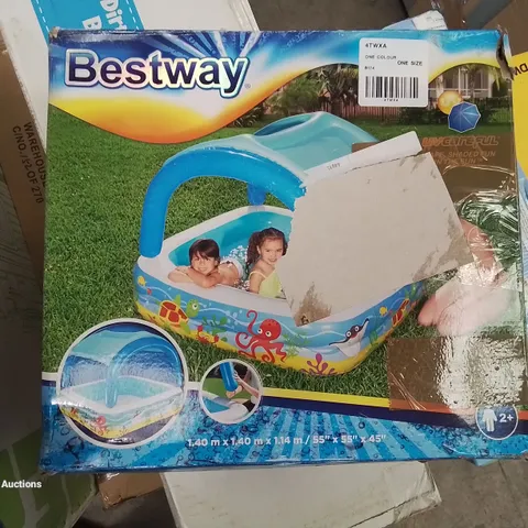 BOXED BESTWAY CANOPY PLAY POOL