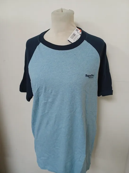 SUPERDRY LOGO BASEBALL T-SHIRT SIZE XL