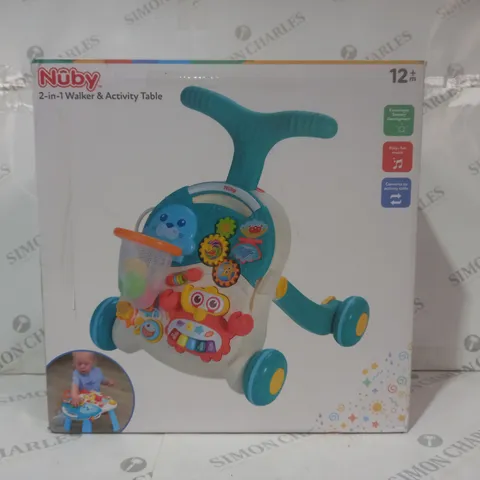 BOXED NUBY 2-IN-1 WALKER & ACTIVITY TABLE