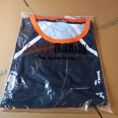 FANDOMANIAX TSHIRT - BLUE/ORANGE SIZE 3XL