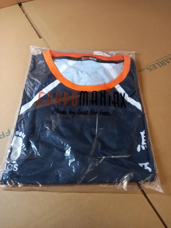 FANDOMANIAX TSHIRT - BLUE/ORANGE SIZE 3XL