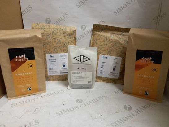 LOT OF 5 PACKS OF COFFEE BEANS