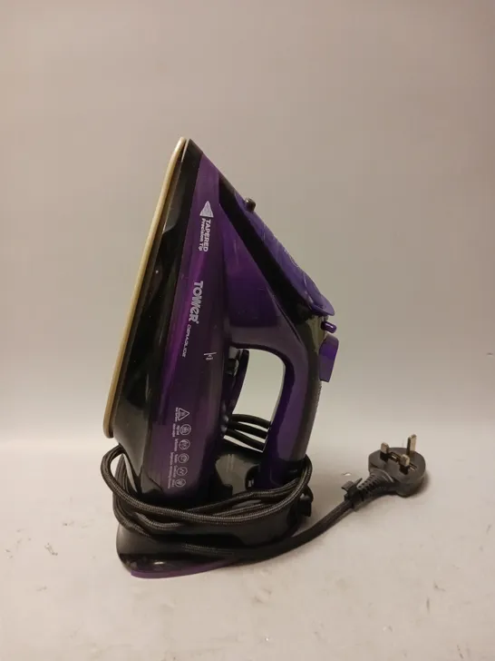 TOWER 2-IN-1 2400W CORDED/CORDLESS STEAM IRON PURPLE