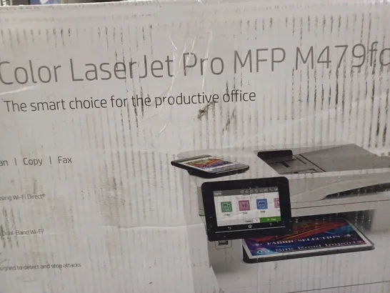 BOXED HP COLOUR LASER JET PRO MULTIFUNCTION PRINTER M479FDW