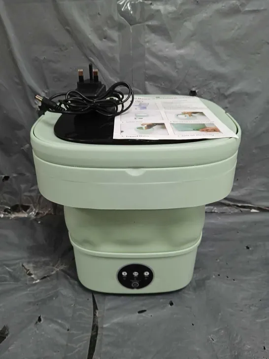 ELECTRICAL MINI FOLDING WASHING MACHINE IN MINT