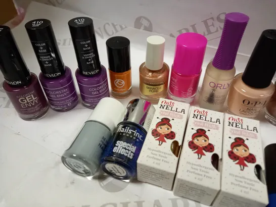 PREMIUM BRANDED NAIL POLISH APPROX. 20 ITEMS