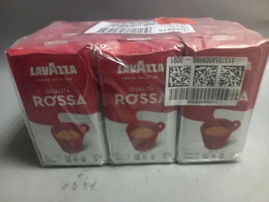 12-PACK OF LAVAZZA QUALITA ROSSA 250G GROUND COFFEE