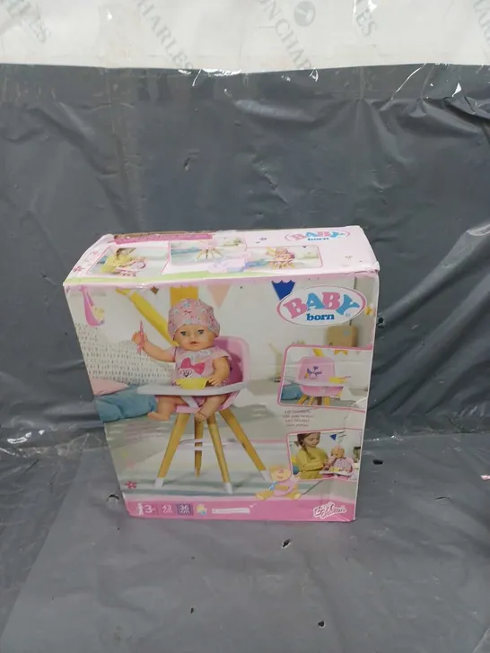 BOXED BABY BORN HIGH CHAIR  RRP £28.99