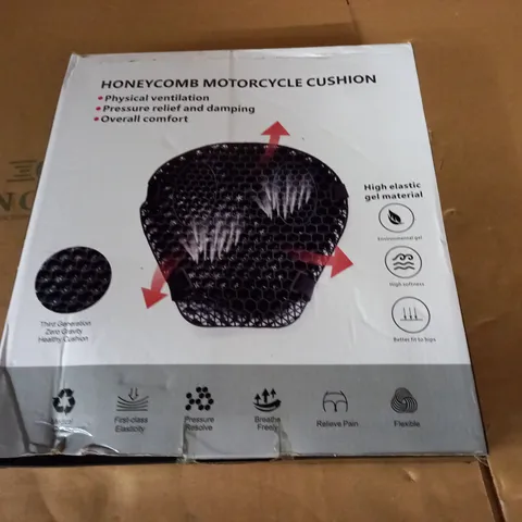 BOXED HONEYCOMB MOTORCYCLE CUSHION