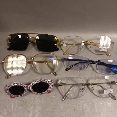 APPROXIMATELY 20 ASSORTED GLASSES/SUNGLASSES IN VARIOUS DESIGNS 