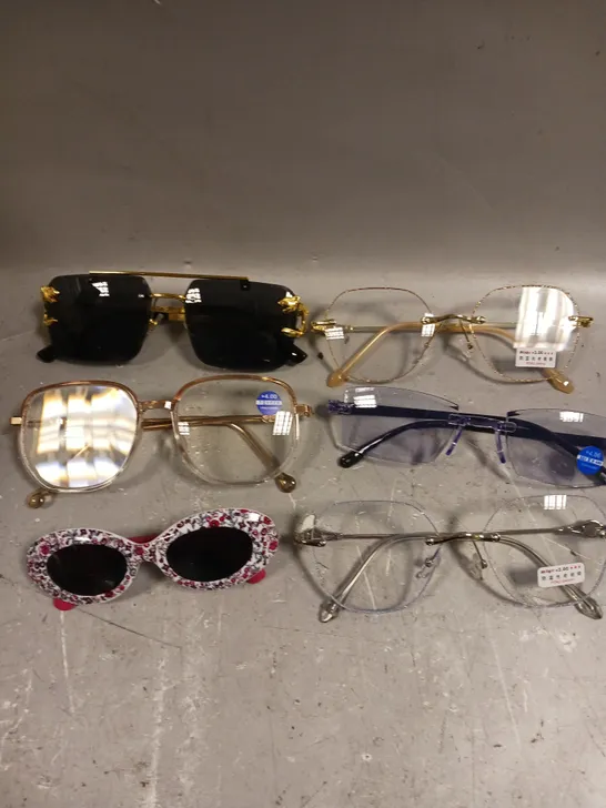 APPROXIMATELY 20 ASSORTED GLASSES/SUNGLASSES IN VARIOUS DESIGNS 