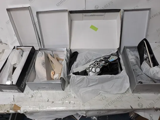 APPROXIMATELY 10 PAIRS OF ASSORTED BOXED AND UNBOXED SHOES TO INCLUDE SANDALS, AND TRAINERS 