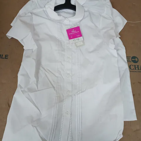 APPROXIMATELY 60 F&F KIDS EASY IRON SHIRTS IN WHITE (SIZE 10-11) - COLLECTION ONLY