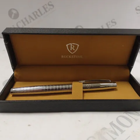 RUCKSTUHL STAINLESS STEEL LUXURY PEN IN GIFT BOX