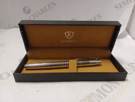 RUCKSTUHL STAINLESS STEEL LUXURY PEN IN GIFT BOX