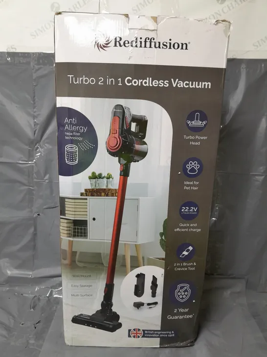 REDIFFUSION TURBO 2 IN 1 CORDLESS VACUUM 