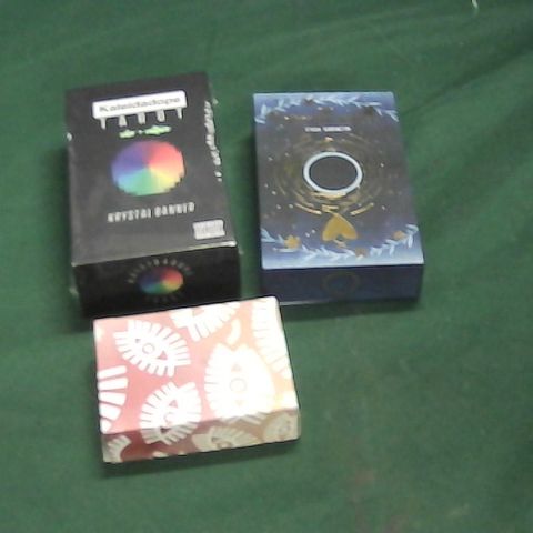 3 ASSORTED SETS OF TAROT CARDS