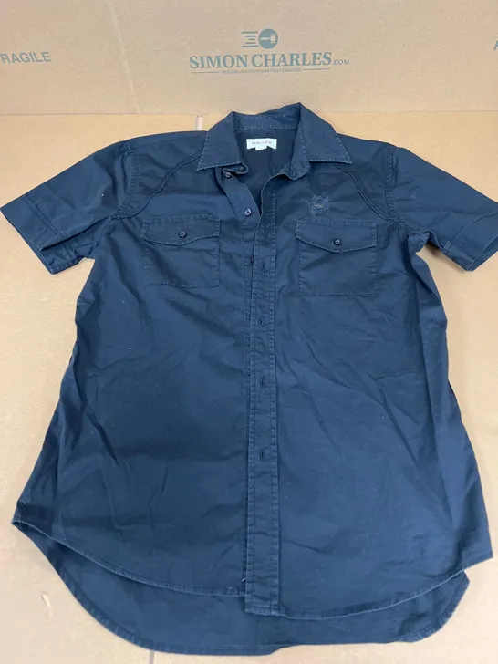 DIESEL SHORT SLEEVED SHIRT IN BLACK SIZE MEDIUM