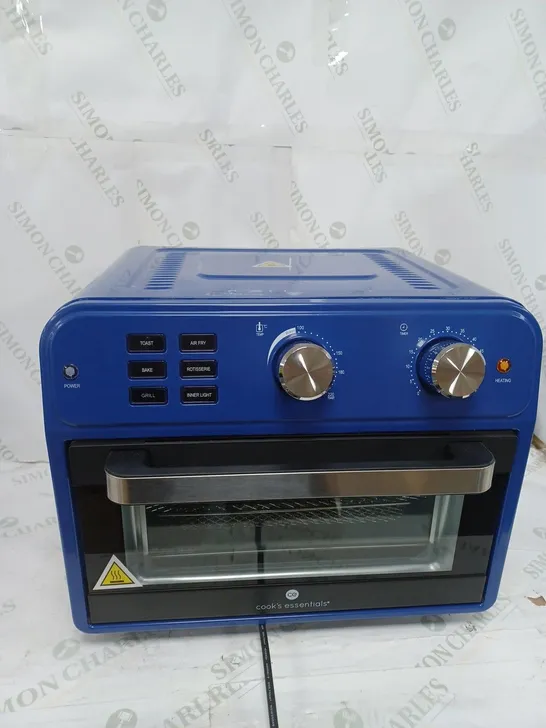 BOXED COOK'S ESSENTIAL 21-LITRE AIRFRYER OVEN IN BLUE 