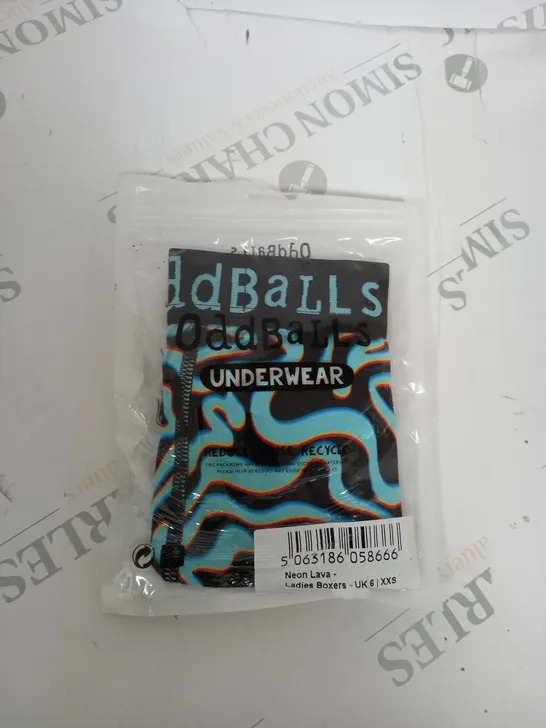 ODDBALLS NEON LAVA LADIES BOXERS SIZE XXS