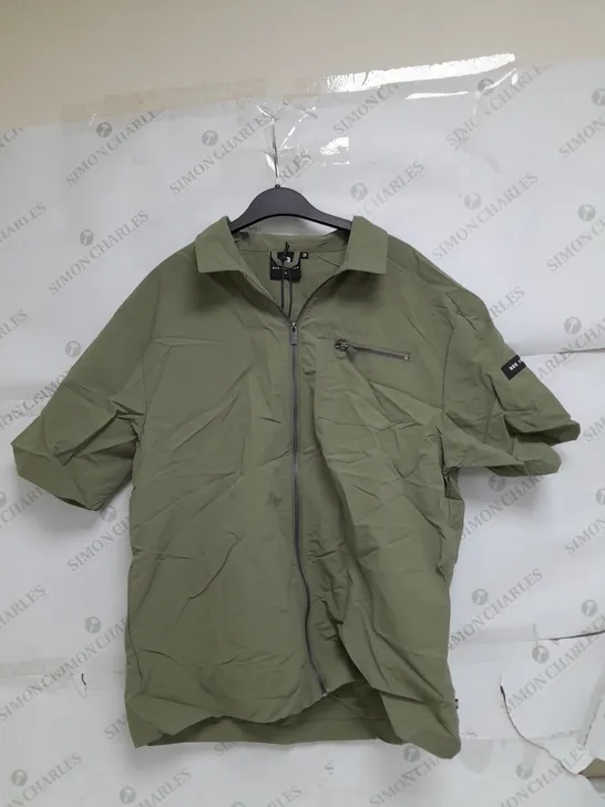 BEE INSPIRED MEDIUM KHAKI UTILITY OVERSHIRT