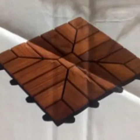 APPROXIMATELY 10 PIECES OF WOODEN TILES 30X 30CM 0.9SQM