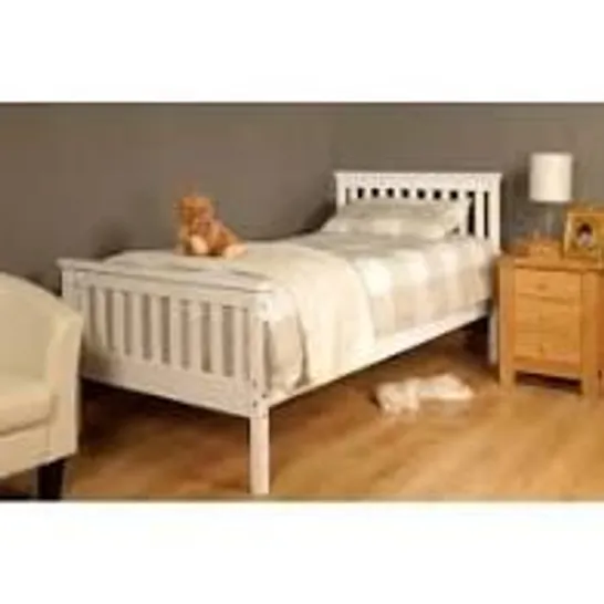 BOXED ARKADIUS BED FRAME SIZE SINGLE 3' WHITE