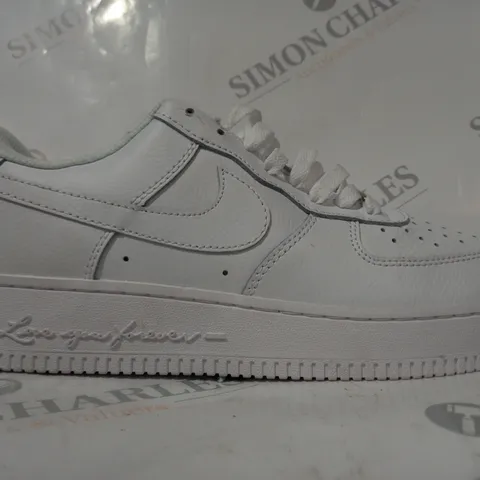 PAIR OF NIKE AIR FORCE 1 X NOCTA SHOES IN WHITE UK SIZE 8.5