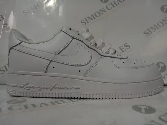 PAIR OF NIKE AIR FORCE 1 X NOCTA SHOES IN WHITE UK SIZE 8.5