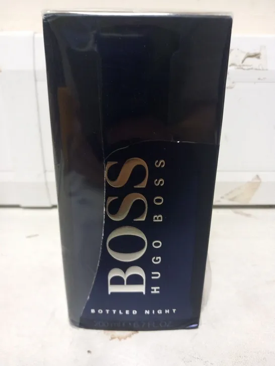 BOXED HUGO BOSS "BOTTLED NIGHT" EAU DE TOILETTE SPRAY 200ML