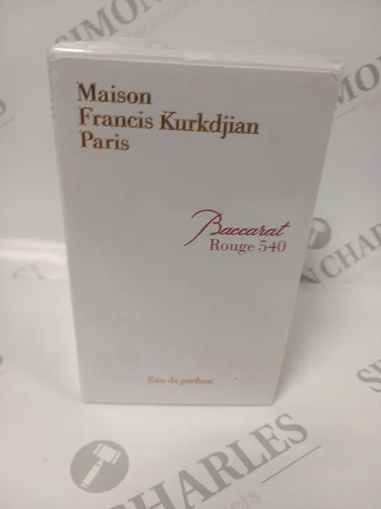 BOXED AND SEALED MAISON FRANCIS KURKDJIAN PARIS BACCARAT ROUGE 540 EAU DE PARFUM 70 ML