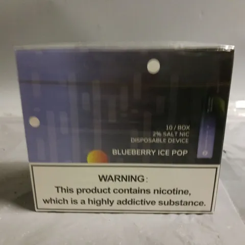 SEALED 10-PACK OF ENE LEGEND 3500 PUFF DISPOSABLE VAPES - BLUEBERRY ICE POP