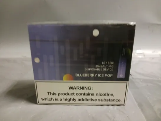 SEALED 10-PACK OF ENE LEGEND 3500 PUFF DISPOSABLE VAPES - BLUEBERRY ICE POP