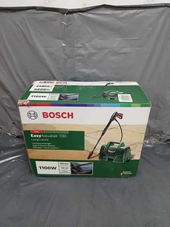 BOXED BOSCH EASY AQUATAK 100 HIGH-PRESSURE WASHER IN GREEN