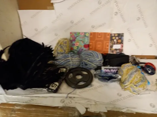 LOT OF APPROXIMATELY 15 ITEMS TO INCLUDE BALLS OF STRING, VARIOUS NOTEPADS, PINKGRIP (WHITE), ETC