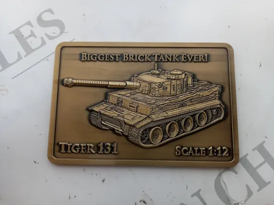 COBI LIMITED EDITION TIGER 131 TANK INGOT ( 1 OUT OF 300 ) 